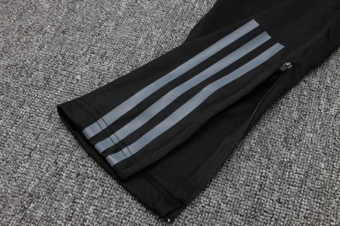Real Madrid 23-24 Half Zip Jacket Dark Gray - 图片 3
