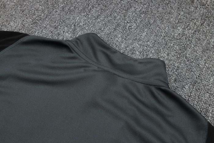 Real Madrid 23-24 Half Zip Jacket Dark Gray - 图片 5