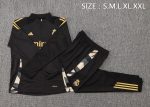 Real Madrid 24-25 Black Half-Zip Jacket - 图片 2