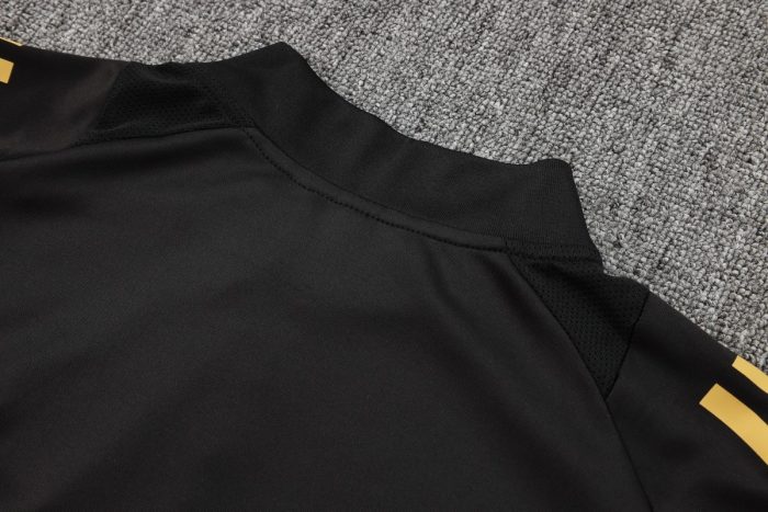 Real Madrid 24-25 Black Half-Zip Jacket - 图片 5