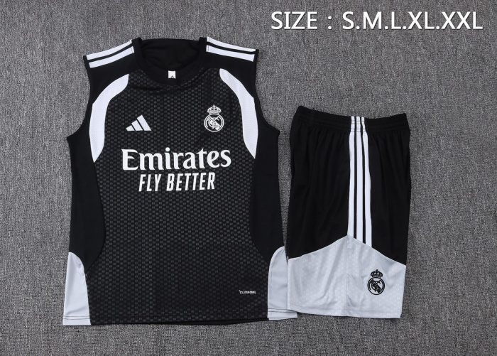 Real Madrid Black Vest - 图片 2