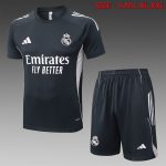Real Madrid 25/26 Short Sleeve Training Shirt Dark Gray