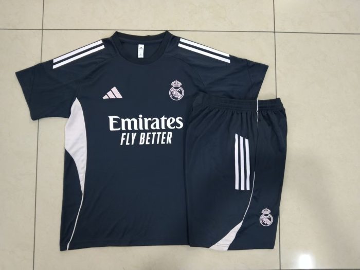 Real Madrid 25/26 Short Sleeve Training Shirt Dark Gray - 图片 9