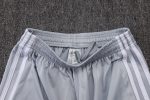 Real Madrid Grey White Short Sleeve Training Suit - 图片 4