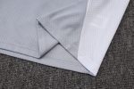 Real Madrid Grey White Short Sleeve Training Suit - 图片 5