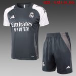 Real Madrid 24-25 Grey Short Sleeve Training Suit