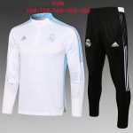 Real Madrid 21-22 White (Blue Trim) Kids