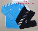 Real Madrid 21-22 Light Blue Half-Zip Jacket Kids - 图片 4