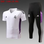 Real Madrid 22-23 White Short Sleeve Training Set