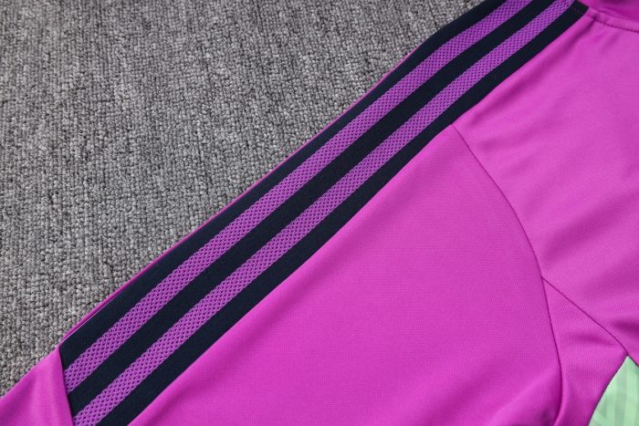 Real Madrid 22-23 Purple Half-Zip Jacket - 图片 6