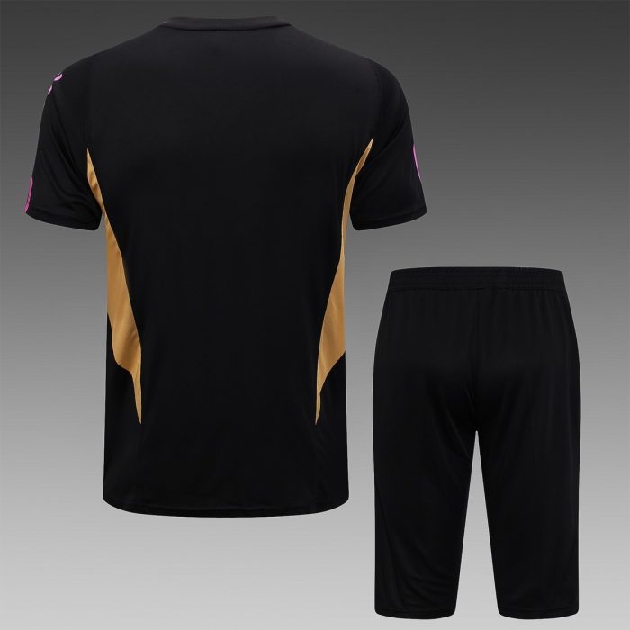 Real Madrid 23-24 Black Short Sleeve Training Suit - 图片 2