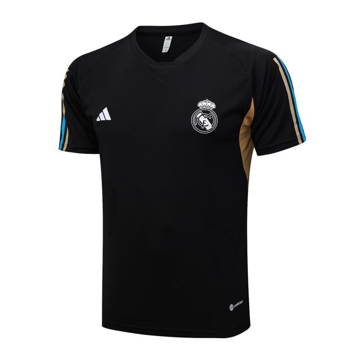 Real Madrid 23-24 Black Short Sleeve Training Suit - 图片 4
