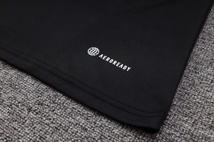 Real Madrid 23-24 Black Short Sleeve Training Suit - 图片 7