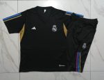 Real Madrid 23-24 Black Short Sleeve Training Suit - 图片 9