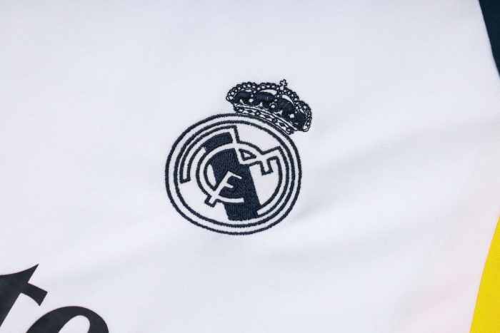 Real Madrid 23-24 White Short Sleeve Training Suit with Pants - 图片 6