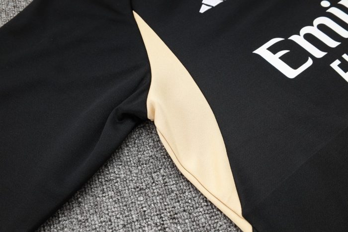 Real Madrid 23-24 Black Half-Zip Jacket - 图片 6