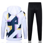 Real Madrid 23-24 Half-Zip Hoodie White Spray Print - 图片 7
