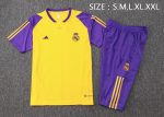 Real Madrid 23-24 Yellow Short Sleeve Training Suit - 图片 2