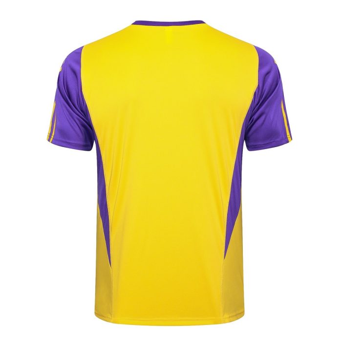 Real Madrid 23-24 Yellow Short Sleeve Training Suit - 图片 7