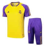 Real Madrid 23-24 Yellow Short Sleeve Training Suit - 图片 8