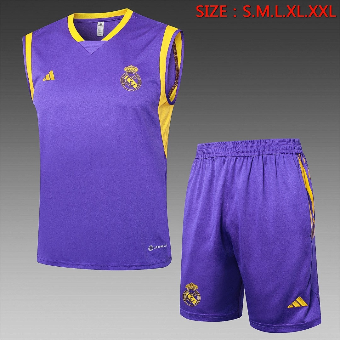 JER-5207_1 Real Madrid 23-24 Purple Vest - 图片 1