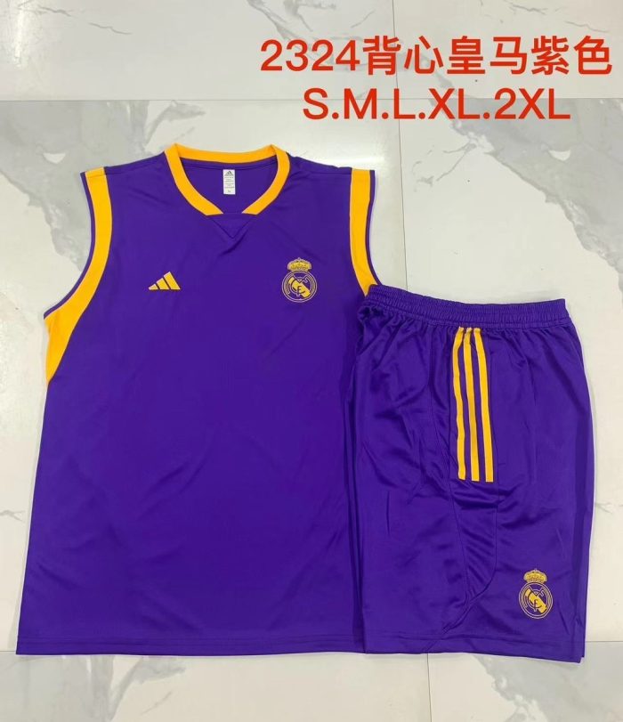 Real Madrid 23-24 Purple Vest - 图片 9