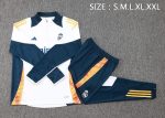 Real Madrid 24-25 White Half-Zip Jacket - 图片 2
