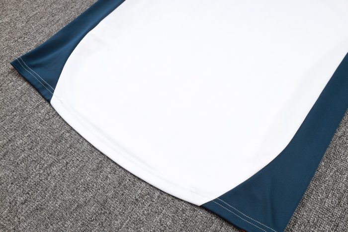 Real Madrid 24-25 White Half-Zip Jacket - 图片 3
