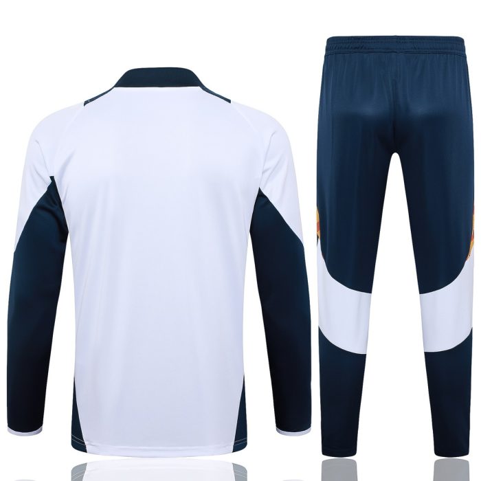 Real Madrid 24-25 White Half-Zip Jacket - 图片 7