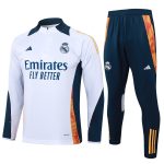 Real Madrid 24-25 White Half-Zip Jacket - 图片 8