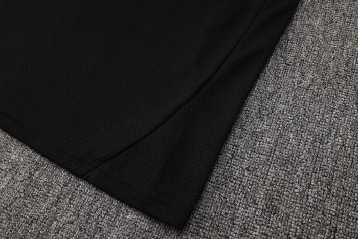 Real Madrid Black Short Sleeve Training Suit - 图片 3