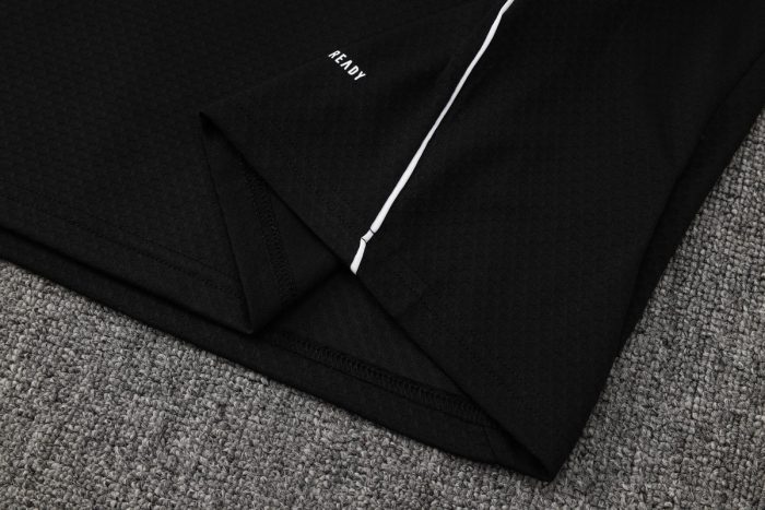 Real Madrid Black Short Sleeve Training Suit - 图片 4