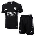 Real Madrid Black Short Sleeve Training Suit - 图片 8