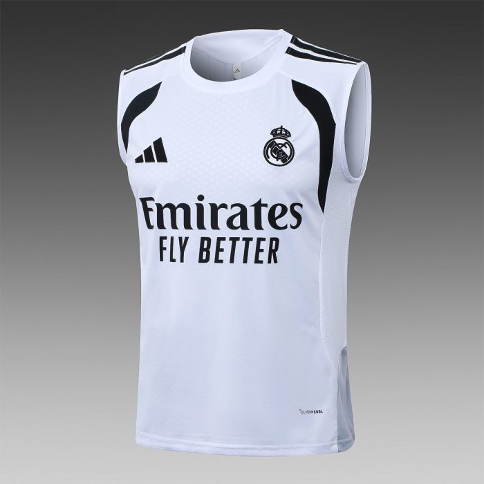 Real Madrid White Vest - 图片 9