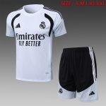 Real Madrid White Short Sleeve Training Suit