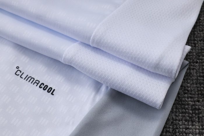 Real Madrid White Short Sleeve Training Suit - 图片 3
