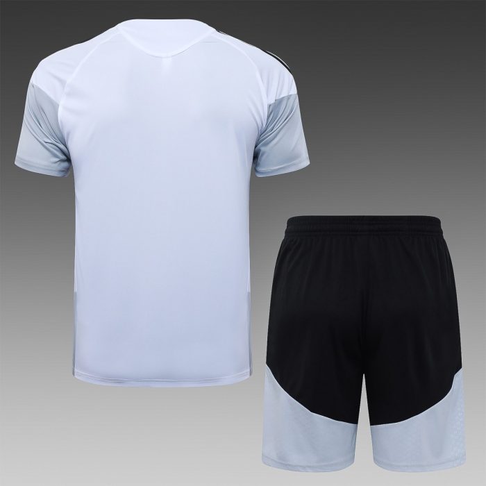 Real Madrid White Short Sleeve Training Suit - 图片 7