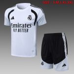 Real Madrid White Short Sleeve Training Suit - 图片 8