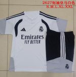 Real Madrid White Short Sleeve Training Suit - 图片 9