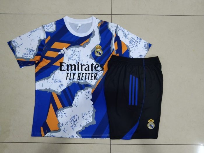 Real Madrid Camo Splatter Short Sleeve Training Shirt - 图片 9