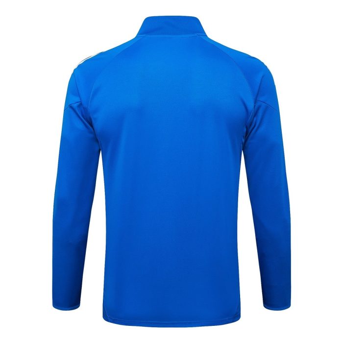 Real Madrid 2526 Long Zipper Jacket Lake Blue (White Trim) - 图片 7