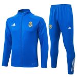 Real Madrid 2526 Long Zipper Jacket Lake Blue (White Trim) - 图片 8