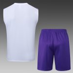 Real Madrid White Retro Vest - 图片 2