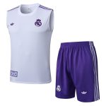 Real Madrid White Retro Vest - 图片 3