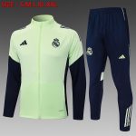 Real Madrid Light Green Long Zipper Jacket