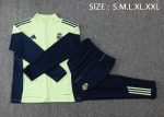 Real Madrid Light Green Long Zipper Jacket - 图片 2