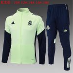 Real Madrid Light Green Kids Long Zipper Jacket - 图片 2