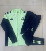 Real Madrid Light Green Kids Long Zipper Jacket - 图片 4