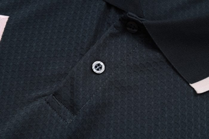 Real Madrid Polo Shirt Dark Gray (Light Pink Trim) - 图片 5