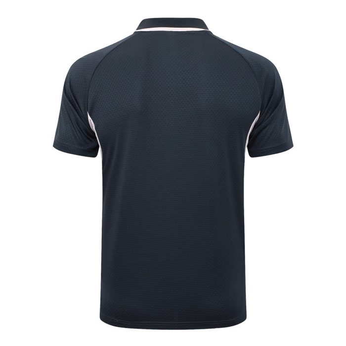 Real Madrid Polo Shirt Dark Gray (Light Pink Trim) - 图片 7